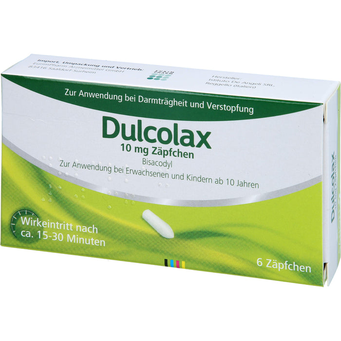 Dulcolax Zäpfchen Reimport EurimPharm, 5 pc Suppositoires