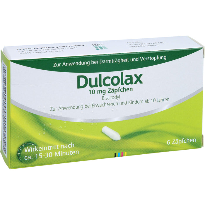 Dulcolax Zäpfchen Reimport EurimPharm, 5 St. Zäpfchen