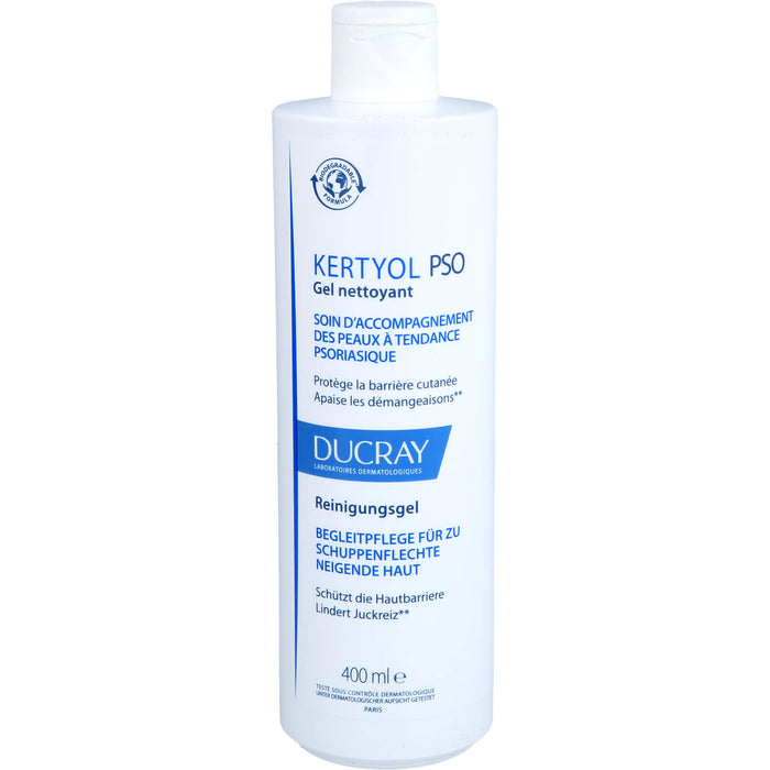 DUCRAY KERTYOL P.S.O REINIGUNGSGEL RÜCKFETTEND, 400 ml GEL