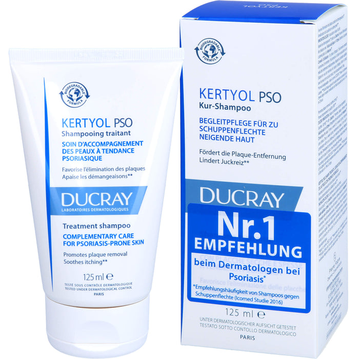 DUCRAY Kertyol P.S.O. ausgleichendes Kur-Shampoo, 125 ml Shampoing