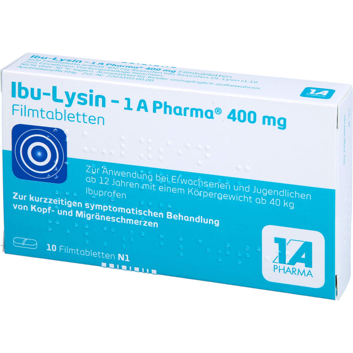 Ibu-lysin 1a Pharma 400mg, 10 St FTA