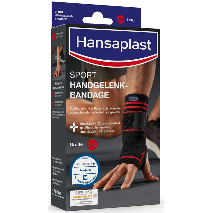 Hansaplast Sport Handgelenk-Bandage Größe M, 1 pc Bandage