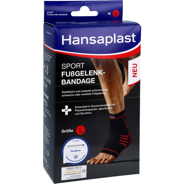 Hansaplast Sport Fußgelenk-Bandage Größe L, 1 pc Bandage