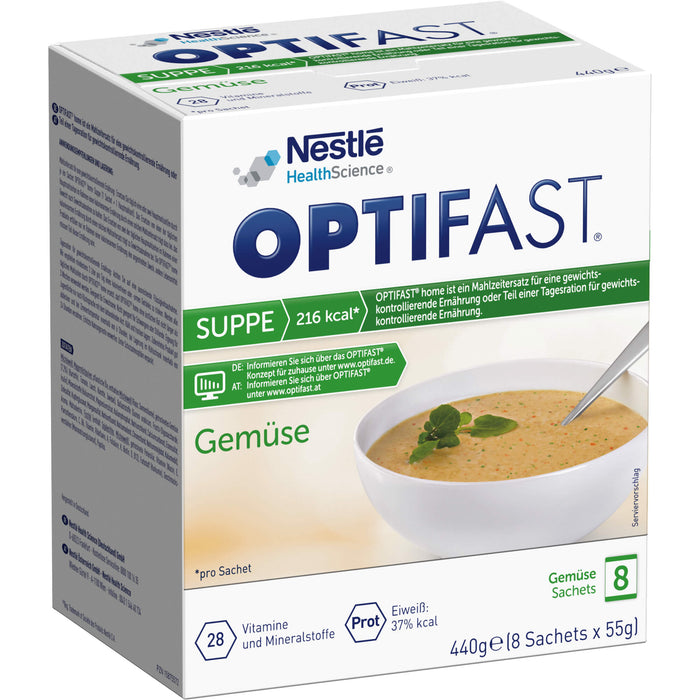 OPTIFAST Suppe Gemüse Sachets, 8 St. Beutel