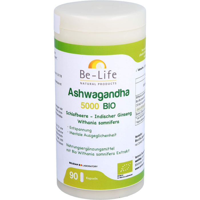 Be - Life Ashwagandha 5000 BIO Kapseln, 90 pc Capsules