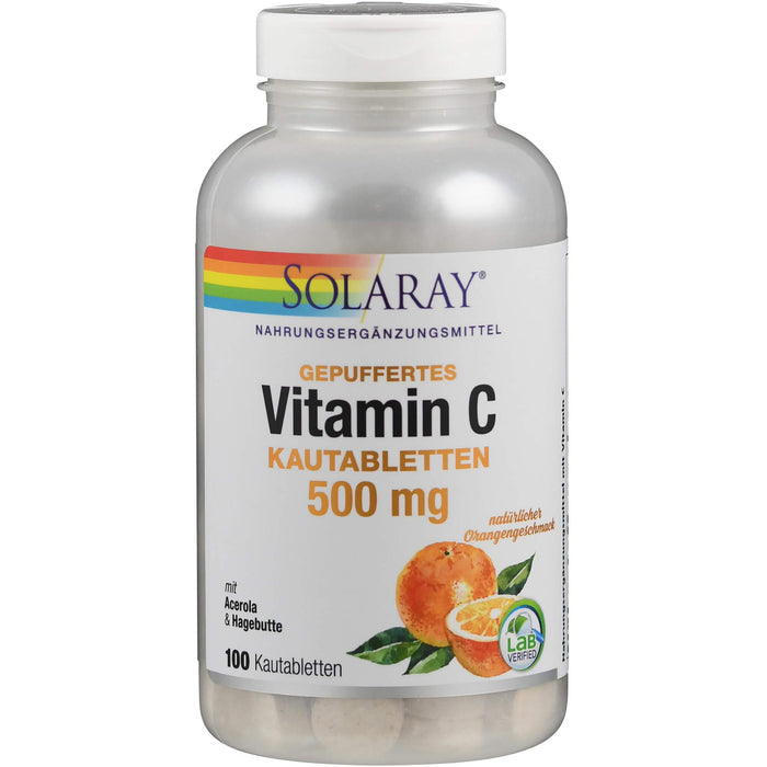 Vitamin C Kautabletten 500 mg Orange Solaray, 100 St KTA