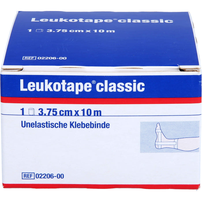 LEUKOTAPE Classic 3,75 cm x 10 m weiss unelastische Klebebinde, 1 pc pansement