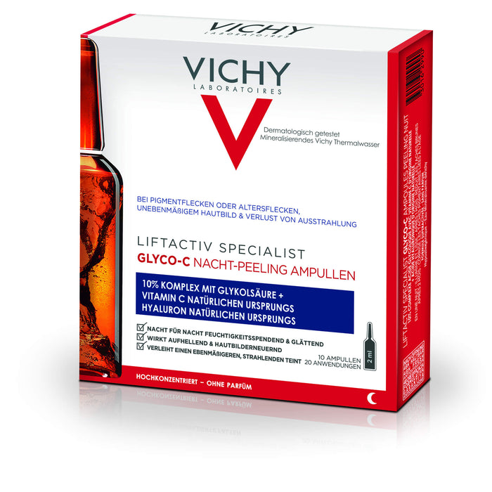 VICHY Liftactiv Specialist Glyko-C Nacht-Peeling Ampullen, 10 St. Ampullen