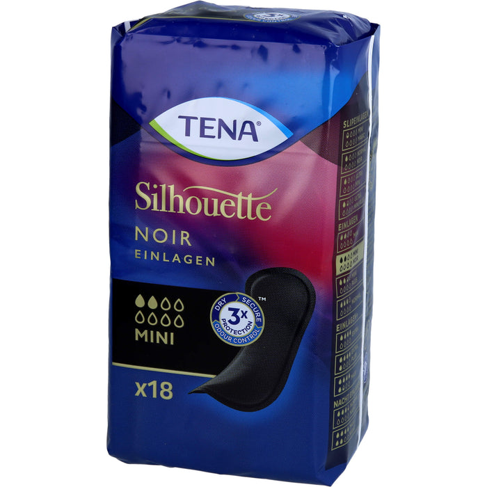 Tena Sil Einlage Mini Noir, 18 St