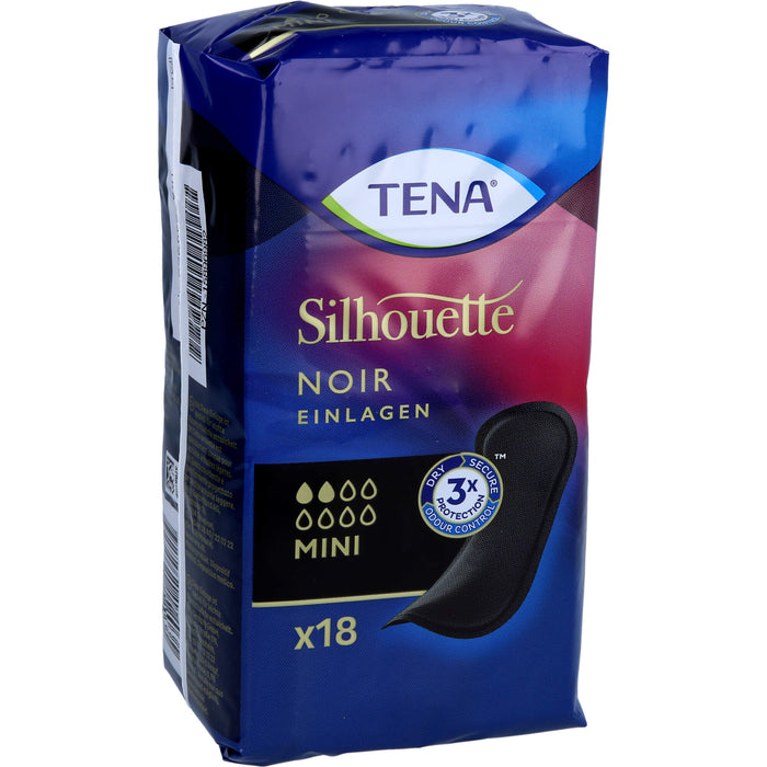 Tena Sil Einlage Mini Noir, 18 St