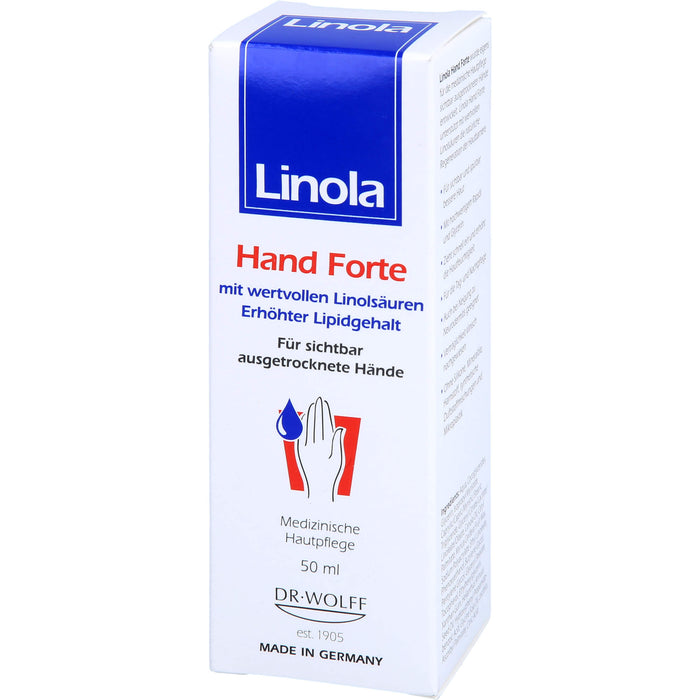 Linola Hand Forte Hautpflege, 50 ml Crème