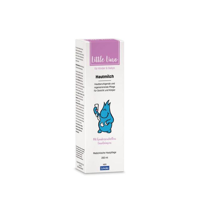 Little Lino für Kinder & Babys Hautmilch für Gesicht und Körper, 200 ml Lotion