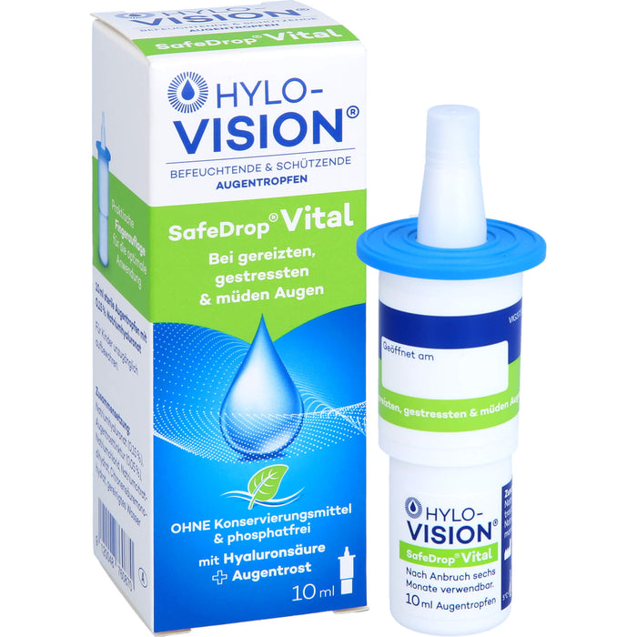 HYLO-VISION SafeDrop Vital Augentropfen, 10 ml Solution