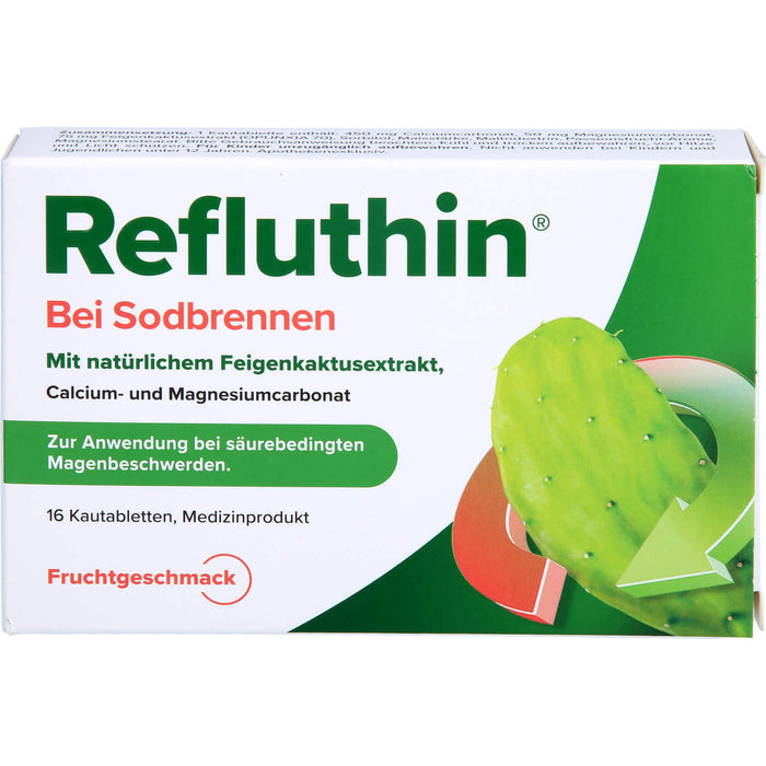 Refluthin bei Sodbrennen Kautabletten Frucht, 16 St. Tabletten