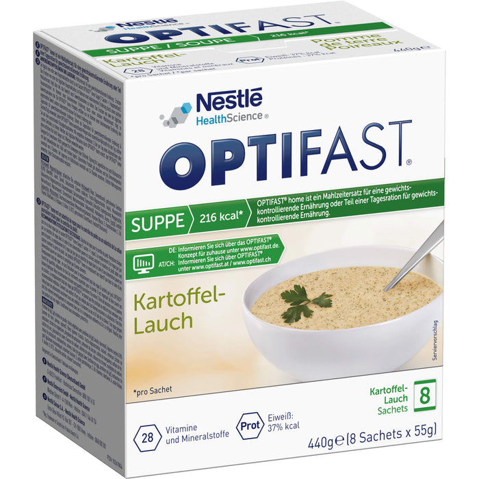 OPTIFAST home Suppe Kartoffel-Lauch Sachets, 8 St. Beutel