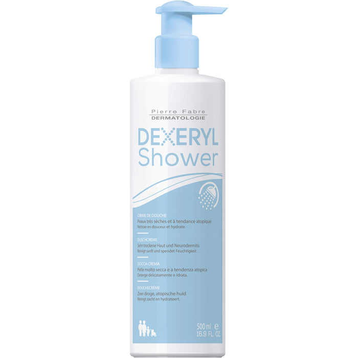 DEXERYL Duschcreme für sehr trockene Haut und Neurodermitis, 500 ml Crème