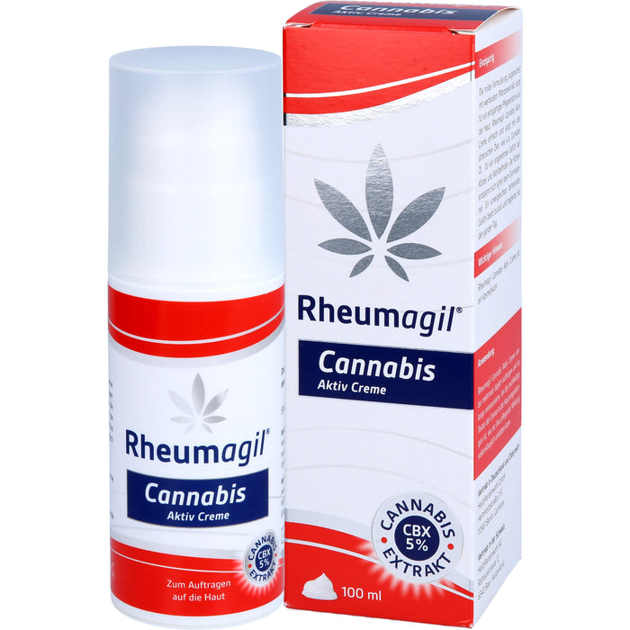 Rheumagil Cannabis Aktiv Creme bei Gelenkschmerzen, 100 ml Creme