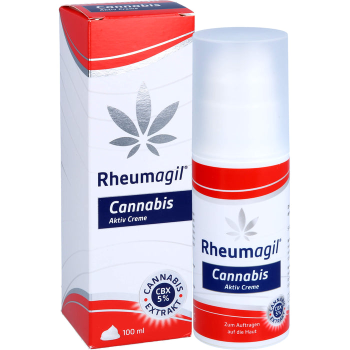 Rheumagil Cannabis Aktiv Creme bei Gelenkschmerzen, 100 ml Creme