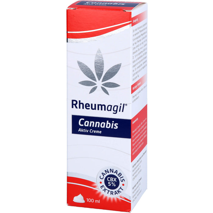 Rheumagil Cannabis Aktiv Creme bei Gelenkschmerzen, 100 ml Creme