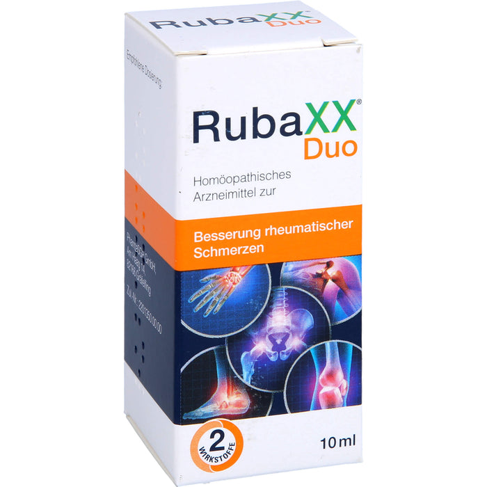 RubaXX Duo Mischung zur Besserung rheumatischer Schmerzen, 10 ml Lösung