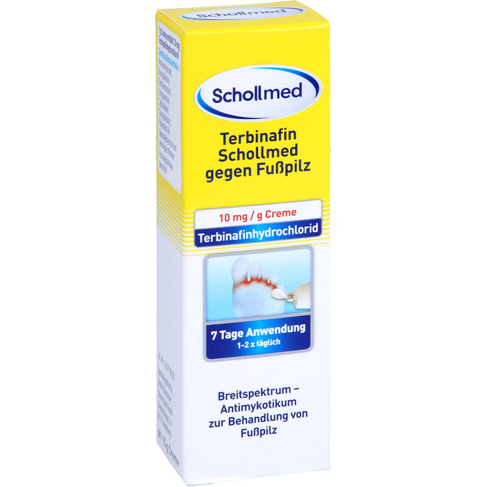 Terbinafin SCHOLLMED gegen Fußpilz Creme, 15 g Creme