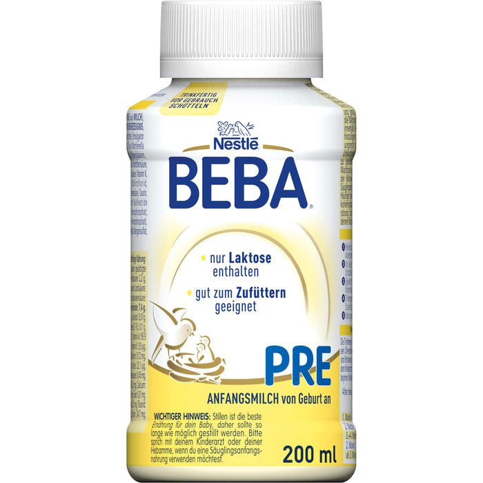 NESTLE BEBA PRE flüssig 6x200ml, 6X200 ml FLU