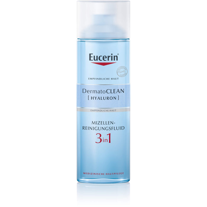 Eucerin DermatoClean Hyal. Mizellen Reinigung 3in1, 200 ml Solution