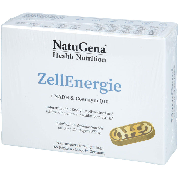 NatuGena ZellEnergie Kapseln unterstützt den Energiestoffwechsel und schützt die Zellen vor oxidativem Stress, 60 pcs. Capsules