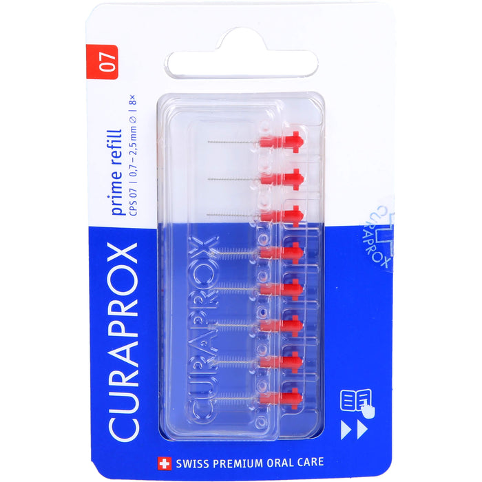 CURAPROX CPS 07 prime 8er refill Interdentalbürst., 8 pc Brosses interdentaires