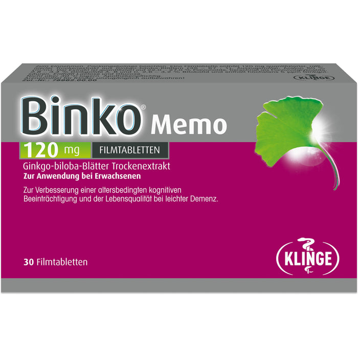 Binko Memo 120 Mg Filmtabl, 30 St FTA