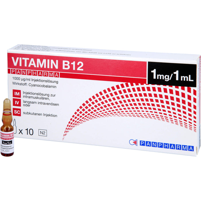 VITAMIN B12 PANPHARMA, 1000 µg/ml, Injektionslösung, 10 ml Lösung