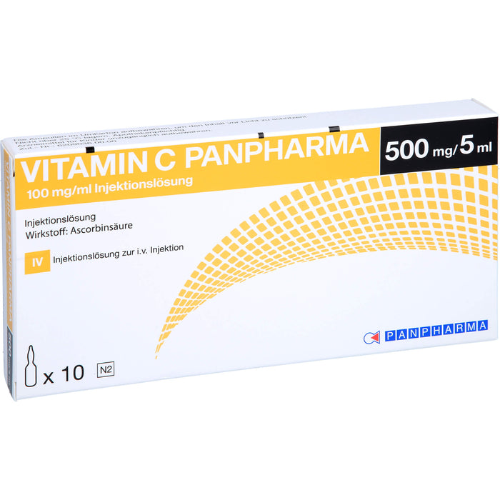 Vitamin C Panphar 100mg/ml, 10X5 ml ILO