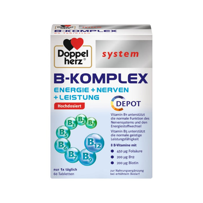 Doppelherz System B-Komplex Tabletten, 60 pcs. Tablets