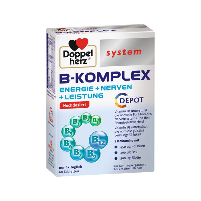 Doppelherz System B-Komplex Tabletten, 60 pcs. Tablets