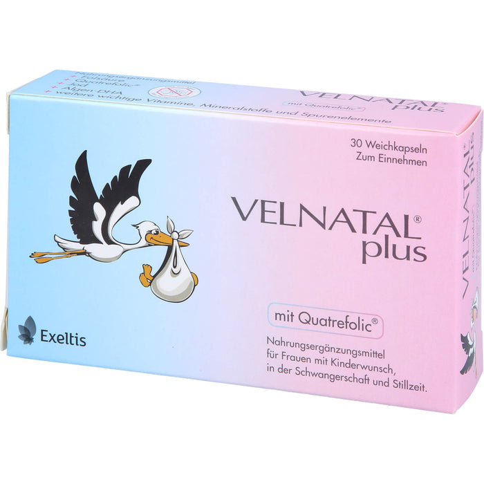 VELNATAL plus für Frauen mit Kinderwunsch Weichkapseln, 30 pcs. Capsules