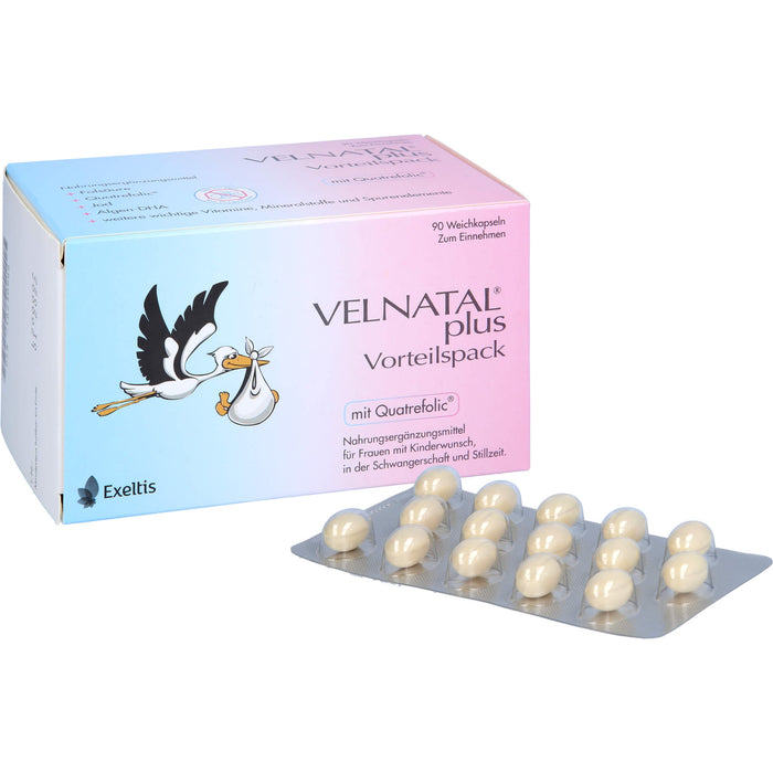 VELNATAL plus Weichkapseln Vorteilspack, 90 pcs. Capsules