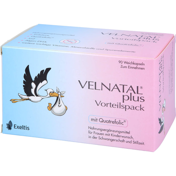 VELNATAL plus Weichkapseln Vorteilspack, 90 St. Kapseln