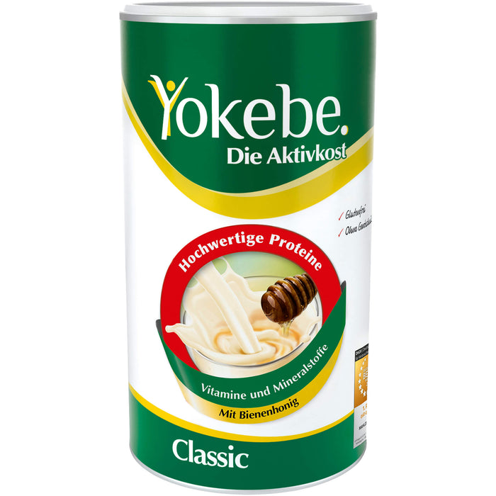 Yokebe Classic Pulver bei kalorienreduzierter Ernährung - mit allen wichtigen Vitalstoffen, 500 g Powder