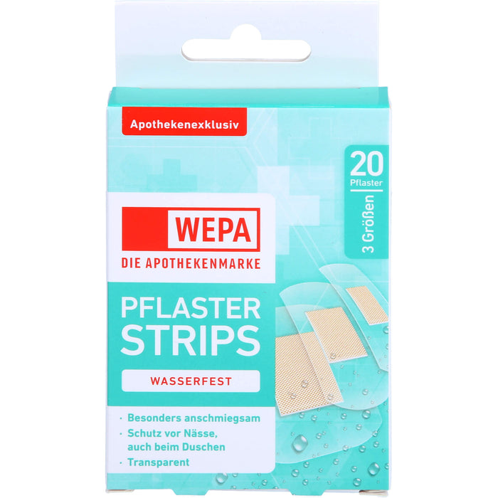 WEPA Pflaster Strips wasserfest 3 Größen, 20 St PFL