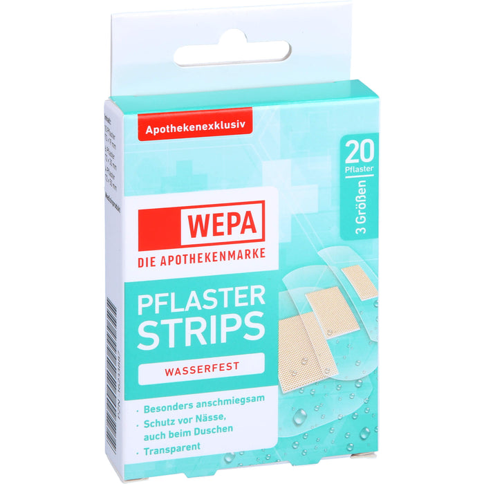 WEPA Pflaster Strips wasserfest 3 Größen, 20 St PFL