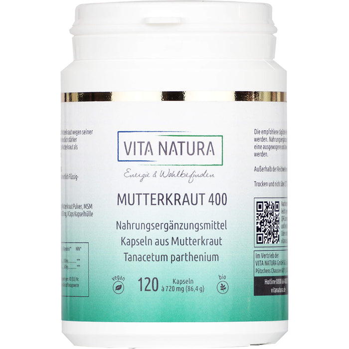 Mutterkraut 400 mg Vegi-Kapseln, 120 St KAP