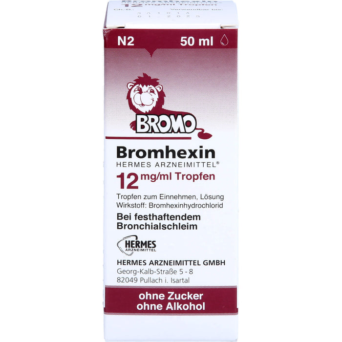 Bromhexin Hermes12mg/ml Tr, 50 ml TEI