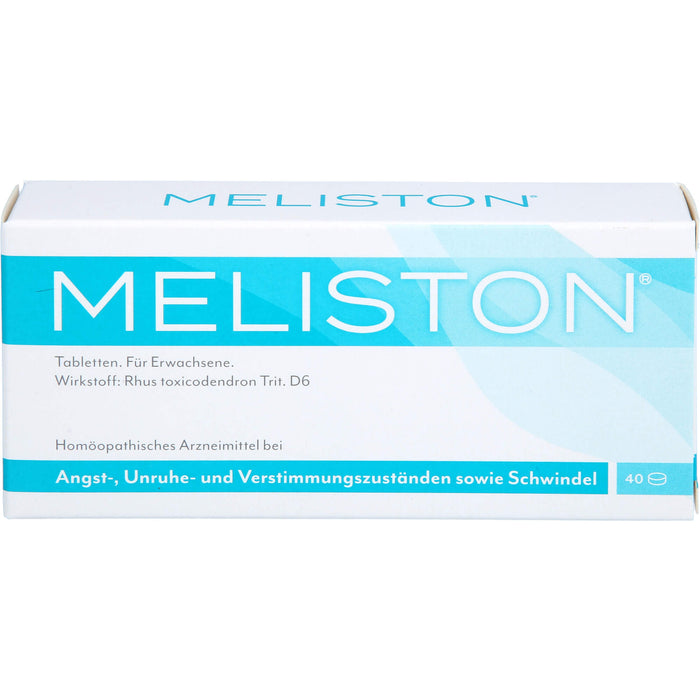 MELISTON Tabletten bei Angst-, Unruhe- und Verstimmungszuständen sowie Schwindel, 40 pcs. Tablets