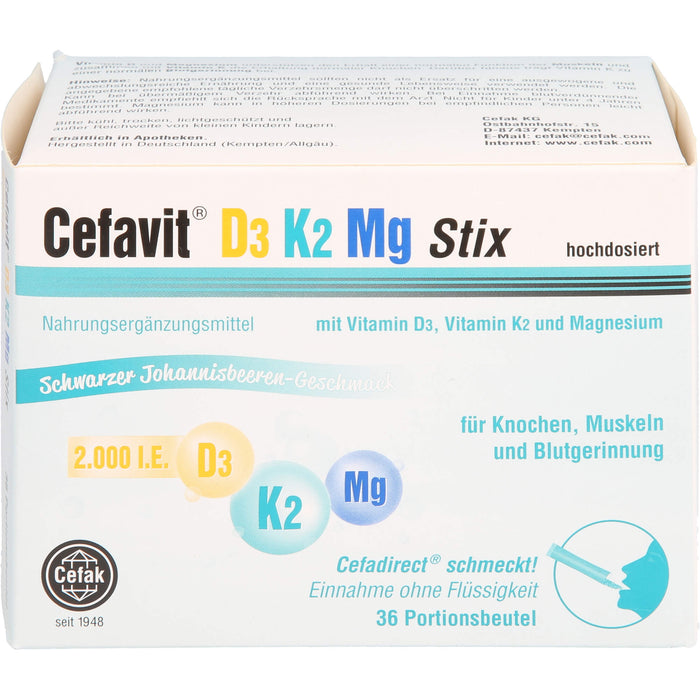 Cefavit D3 K2 Mg 2000ie St, 36 St GRA