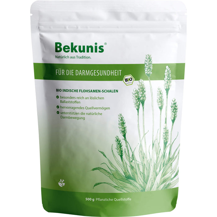 Bekunis BIO Indische Flohsamenschalen, 500 g