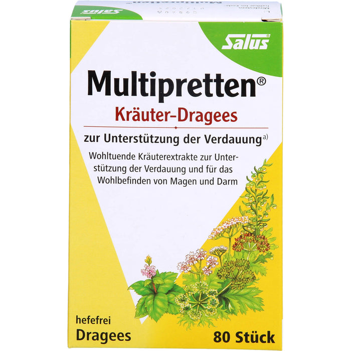 Multipretten Kräuter-Dragees Salus, 80 St DRA