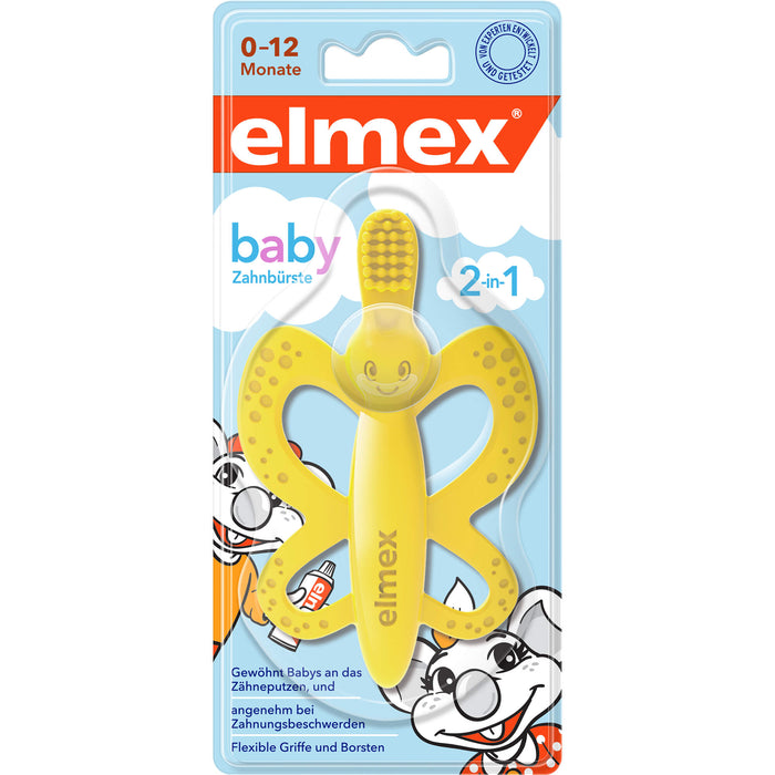 elmex Baby Zahnbürste und Beißring, 1 St ZBU