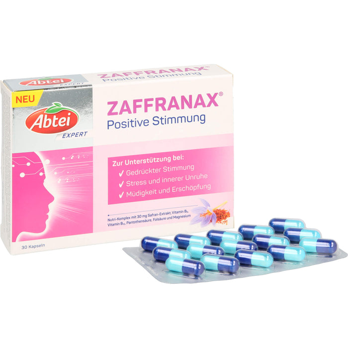 Abtei Expert ZAFFRANAX Positive Stimmung Kapseln, 30 pc Capsules