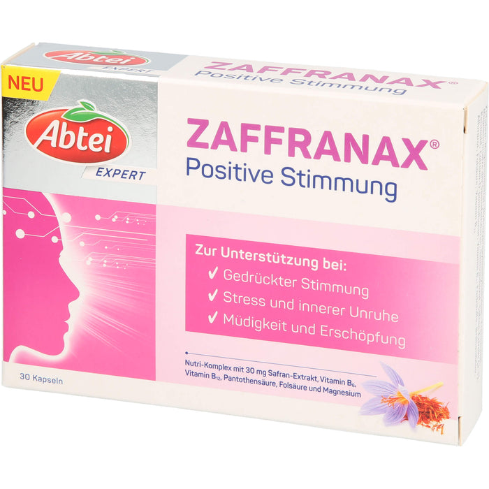 Abtei Expert ZAFFRANAX Positive Stimmung Kapseln, 30 pcs. Capsules