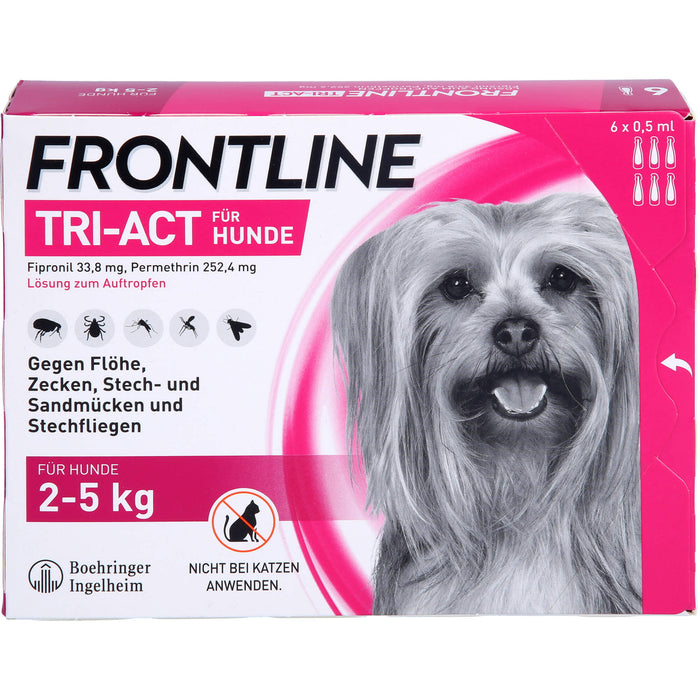 Frontline Tri-act Hu 2-5kg, 6 St LOE